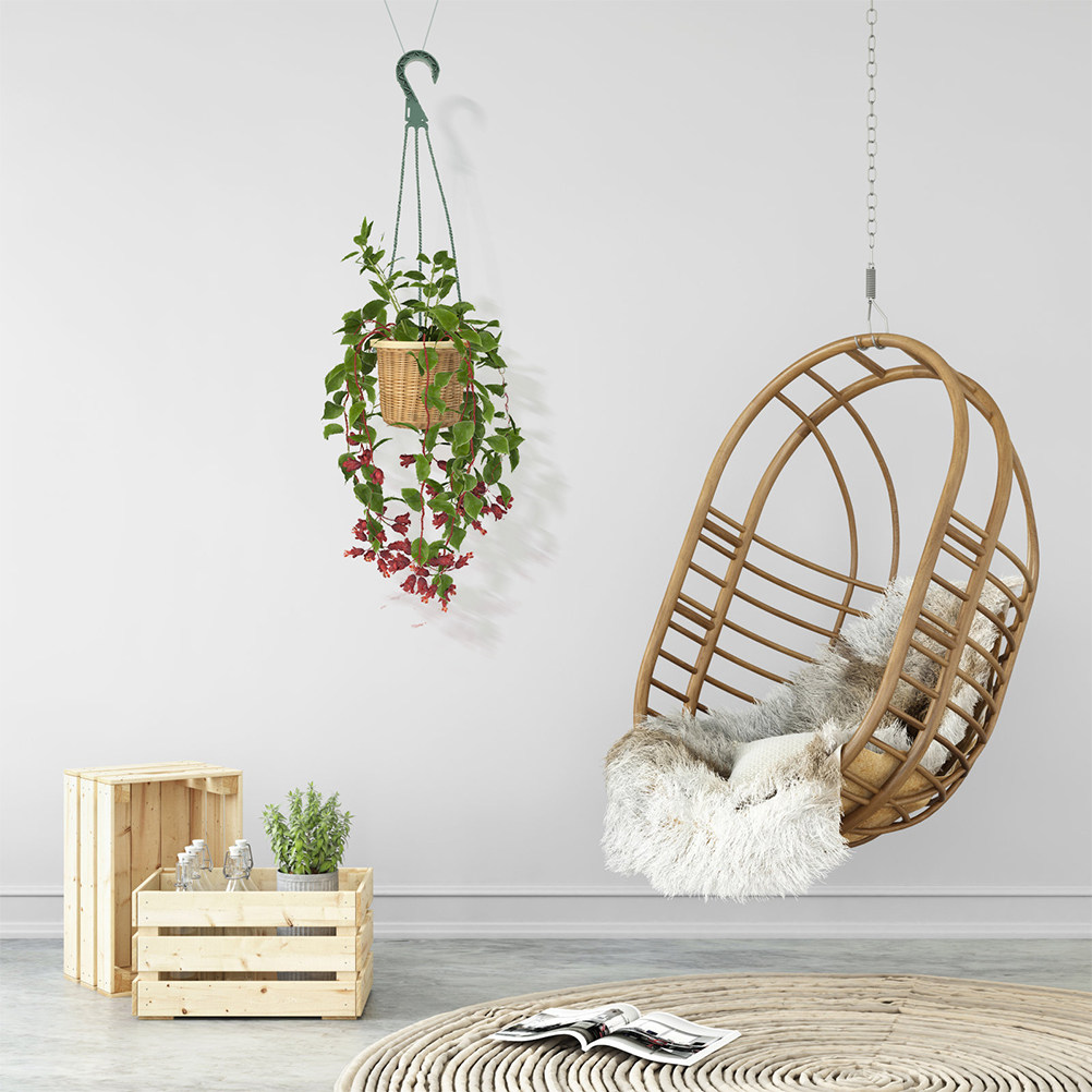Spider Plant Hanging - ชุดตะขอแขวนต้นไม้แบบมินิมอลทันสมัย 5 ชิ้น ประหยัดพื้นที่ เหมาะสำหรับปลูกต้นไม้แนวตั้ง เช่น