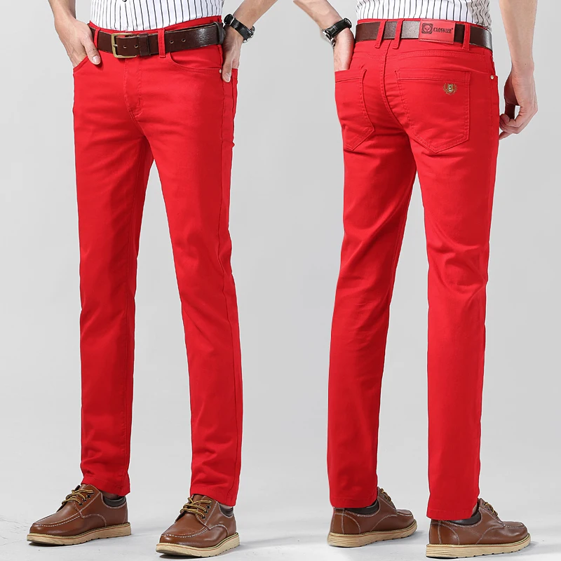 ผู้ชายที่มีสีสัน DENIM ยืดกางเ - Aglaonema Red บทวิจารณ์และราคา