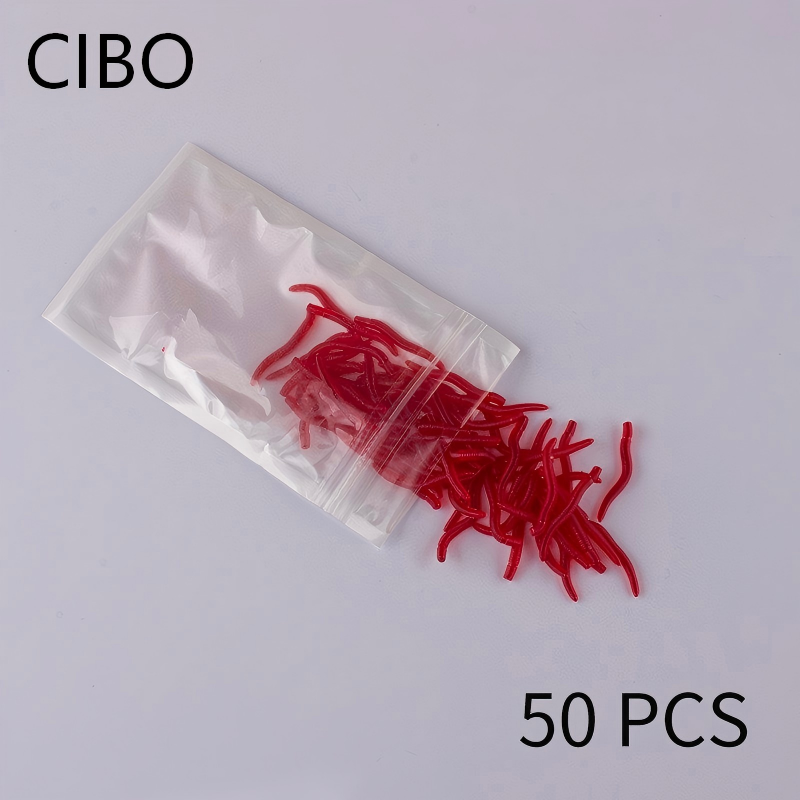 CIBO 50 ชิ้น-เหยื่อหนอนแดงเทีย - Aglaonema Red บทวิจารณ์และราคา